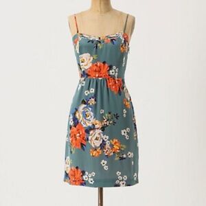 Silk dress from Anthropologie